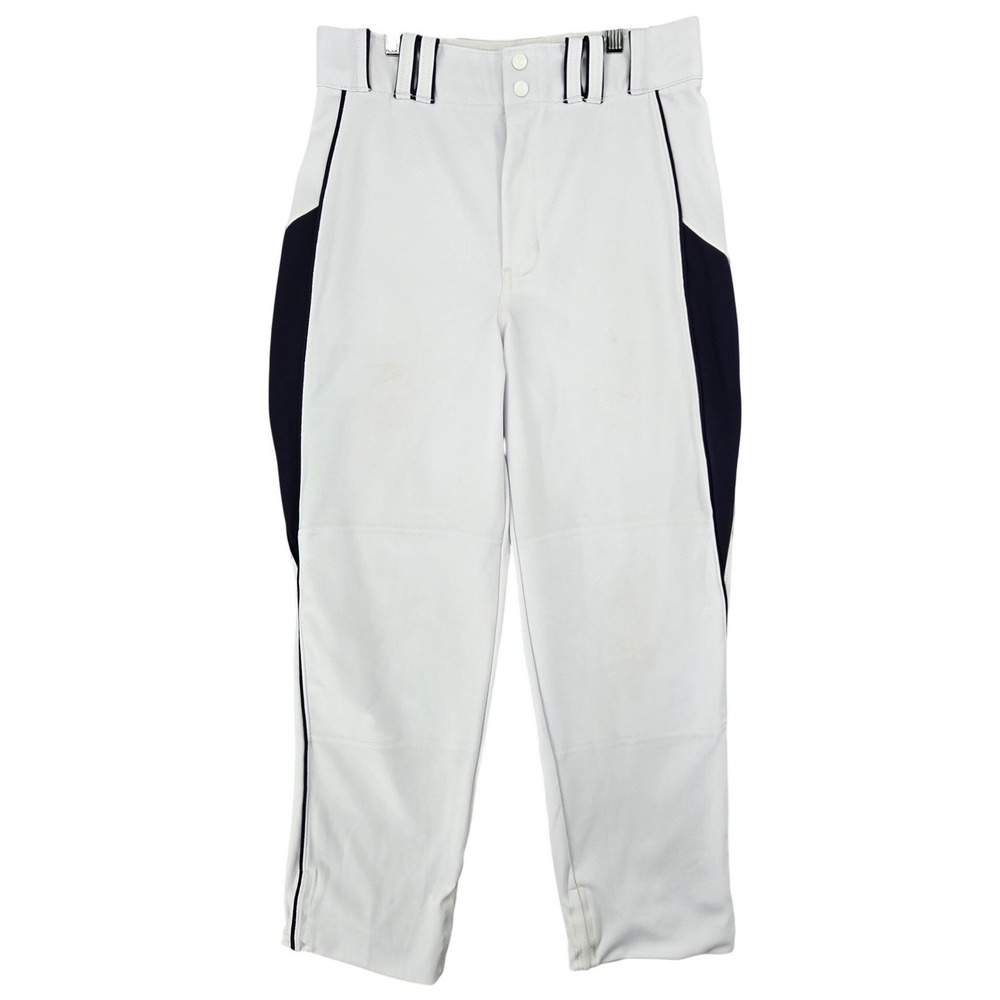 Champro MEDIUM White Baseball Pants Mens Athletic Sporty Piping